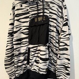Nike Korea football Black and White Zebra Sweater xl